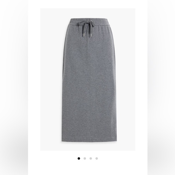 Brunello Cuccinelli Gray Flannel Midi Skirt - Picture 11 of 11